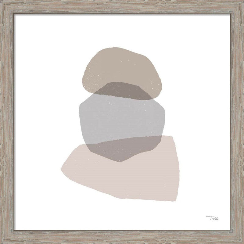 Pieces by Pieces Neutral II by Pela, Framed Art