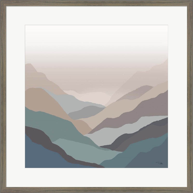 Mountain Valley by Pela, Framed Art