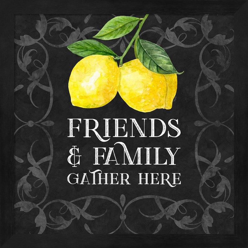 Live with Zest sentiment II-Friends & Family by Tara Reed, Framed Art