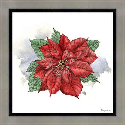 Winter Poinsetta I by Kelsey Wilson, Framed Art