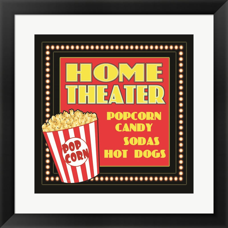 Home Movie Theater by Cindy Jacobs, Framed Art
