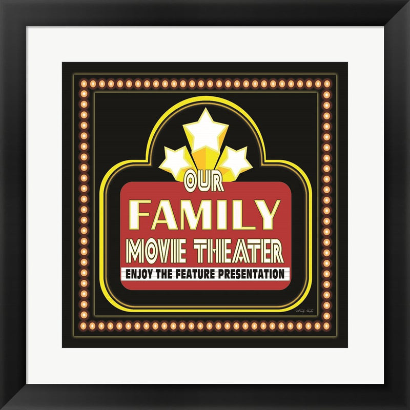 Family Movie Theater by Cindy Jacobs, Framed Art