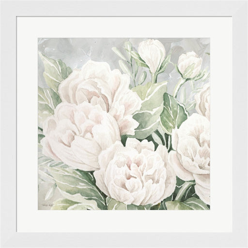 Peaceful Peonies by Cindy Jacobs, Framed Art
