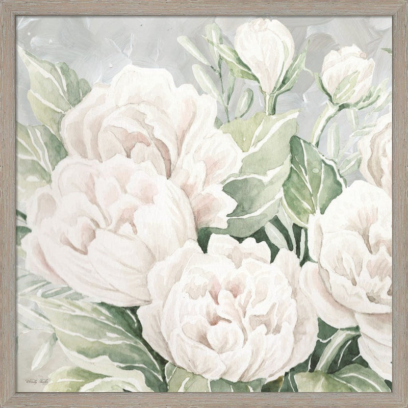 Peaceful Peonies by Cindy Jacobs, Framed Art