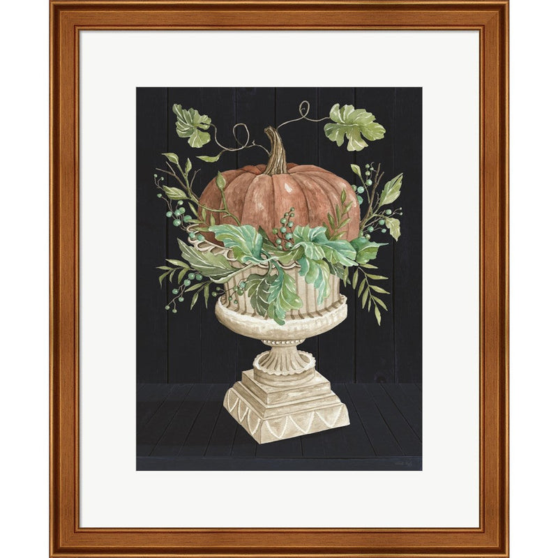 Pumpkin on Display by Cindy Jacobs, Framed Art