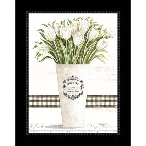 White Tulips by Cindy Jacobs, Framed Art