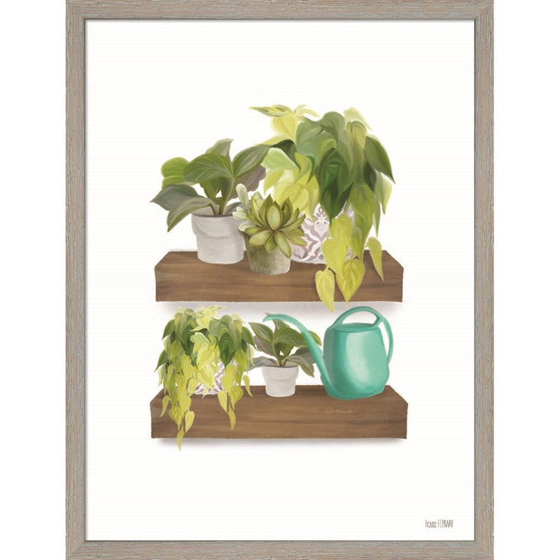 Plant Lover Shelves by House Fenway, Framed Art
