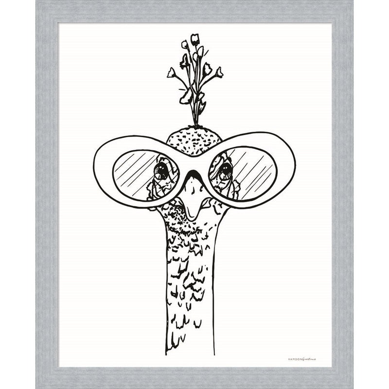 A Little Peacocky I by Kamdon Kreations, Framed Art