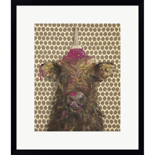 Cow Lick by Kamdon Kreations, Framed Art