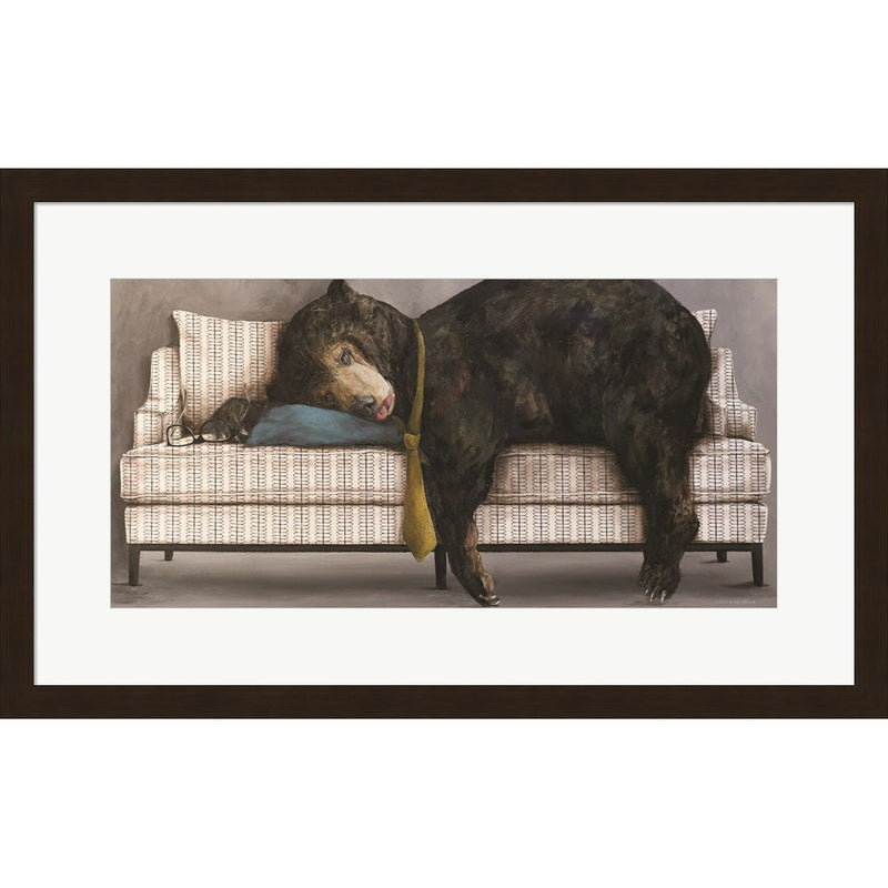 Bearing the Grind by Kamdon Kreations, Framed Art