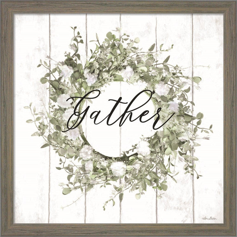 Gather Wreath by Lori Deiter, Framed Art