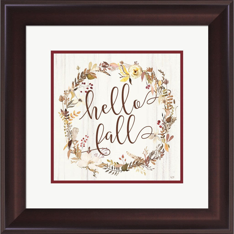 Hello Fall by Lux + Me Designs, Framed Art