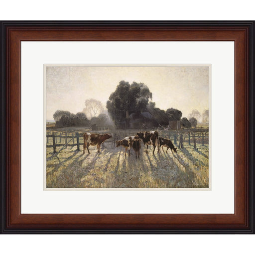 Grazing Cows by Stellar Design Studio, Framed Art