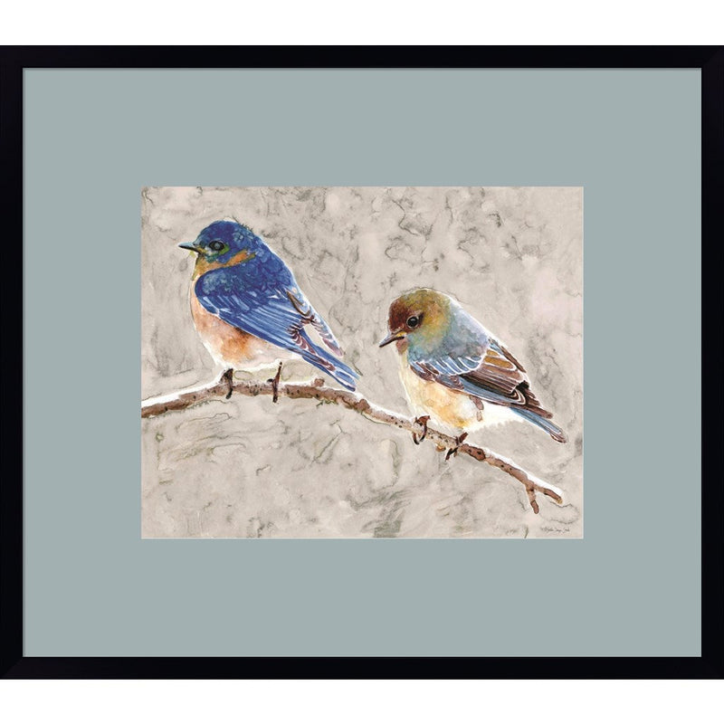 Eastern Bluebirds 1 by Stellar Design Studio, Framed Art