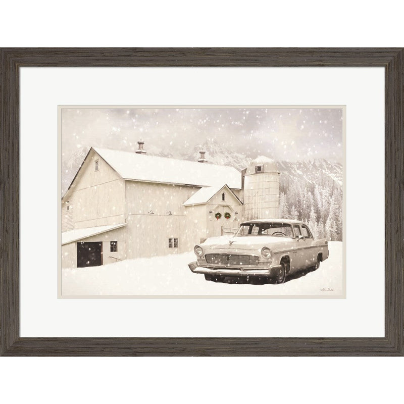 New Yorker in the Snow by Lori Deiter, Framed Art