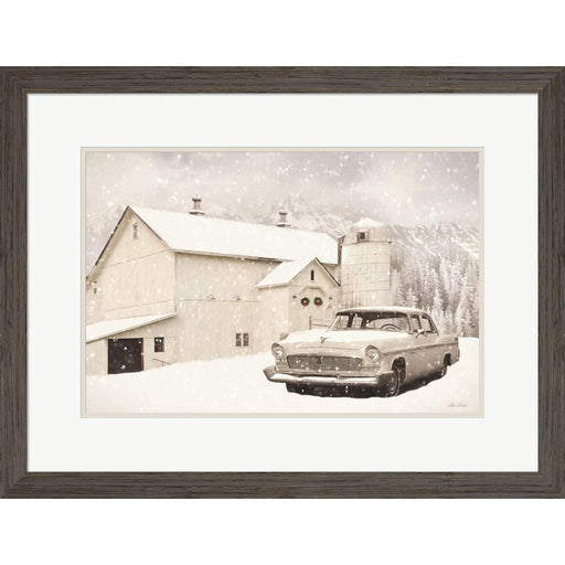 New Yorker in the Snow by Lori Deiter, Framed Art