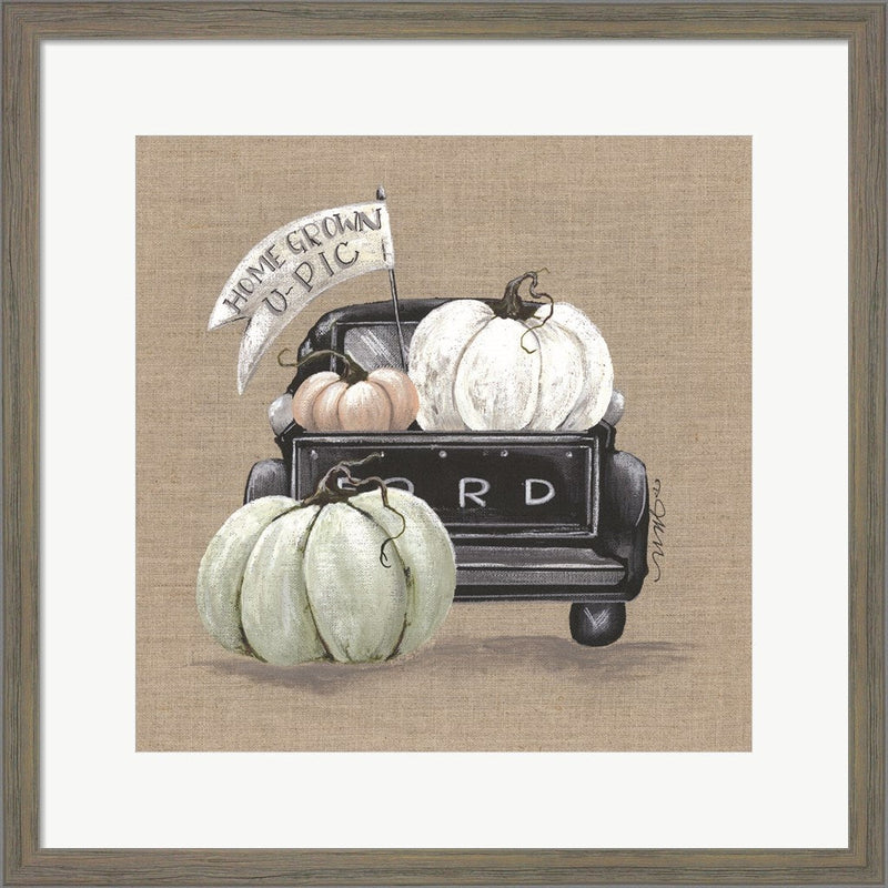 Pumpkin Truck by Julie Norkus, Framed Art