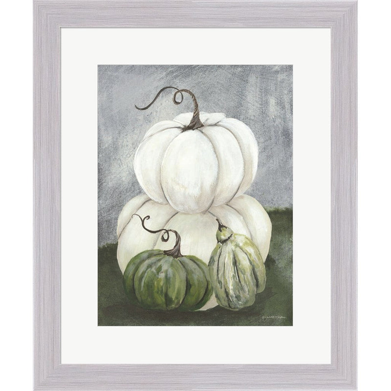 Sunny Day Pumpkins I by Julie Norkus, Framed Art