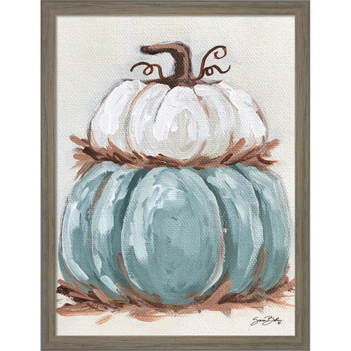 Pumpkin Stack II by Sara Baker, Framed Art