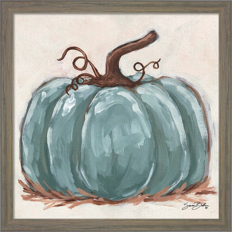 Pumpkin Close-Up III by Sara Baker, Framed Art