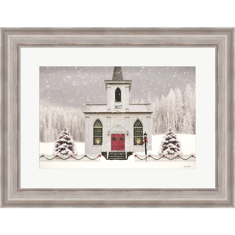 Christmas Church by Lori Deiter, Framed Art