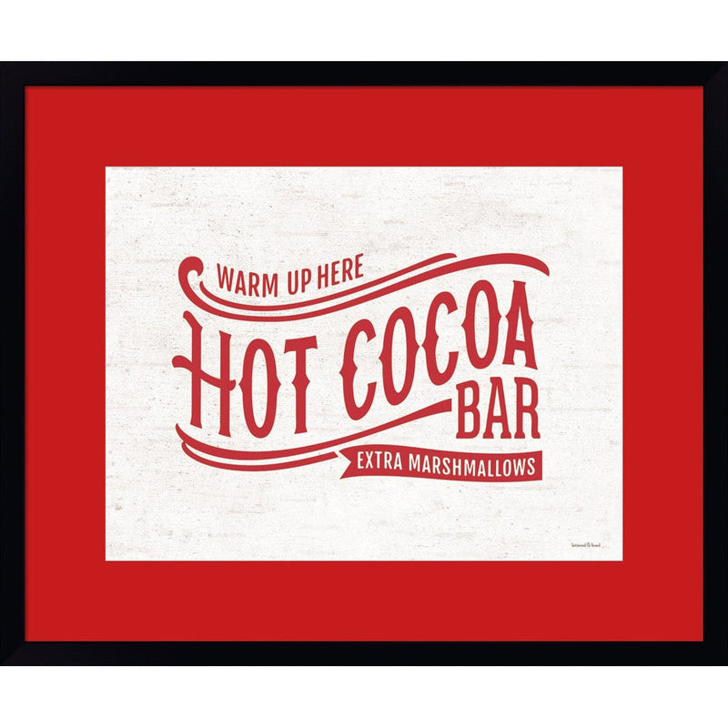 Hot Cocoa Bar by Lettered & Lined, Framed Art