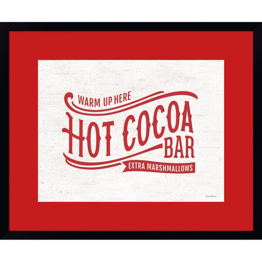 Hot Cocoa Bar by Lettered & Lined, Framed Art