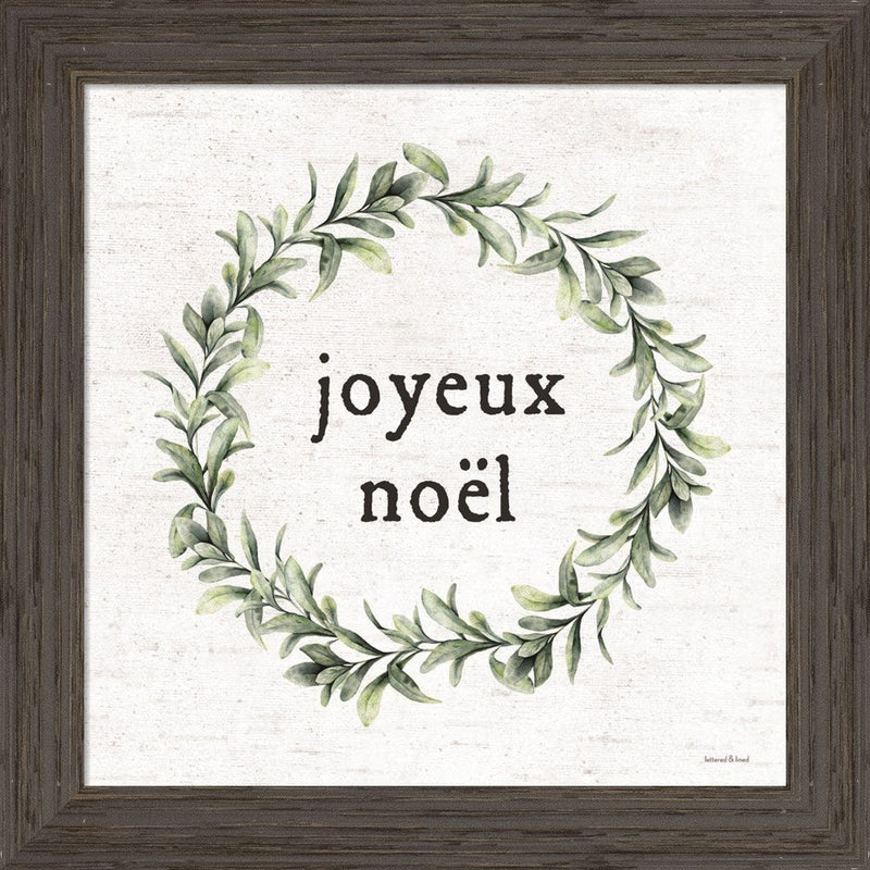 Joyeux Noel by Lettered & Lined, Framed Art