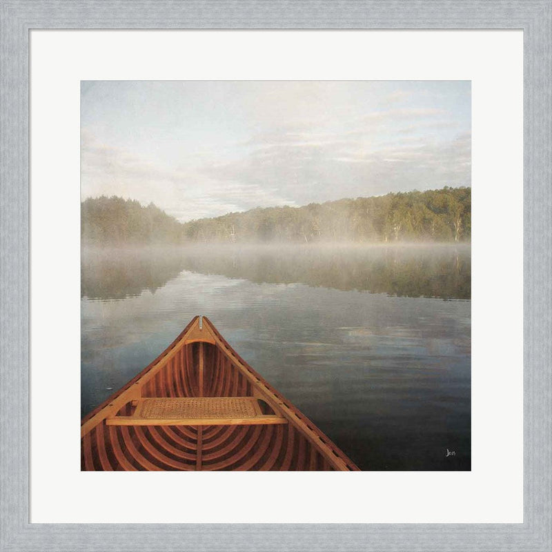 Calm Waters Canoe I by Jess Aiken, Framed Art