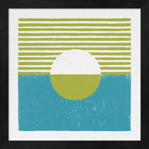 Reflection III Green by Moira Hershey, Framed Art
