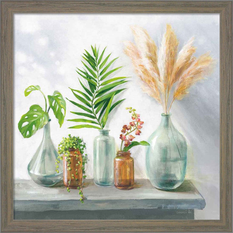 Natural Riches I Clear Vase by Danhui Nai, Framed Art