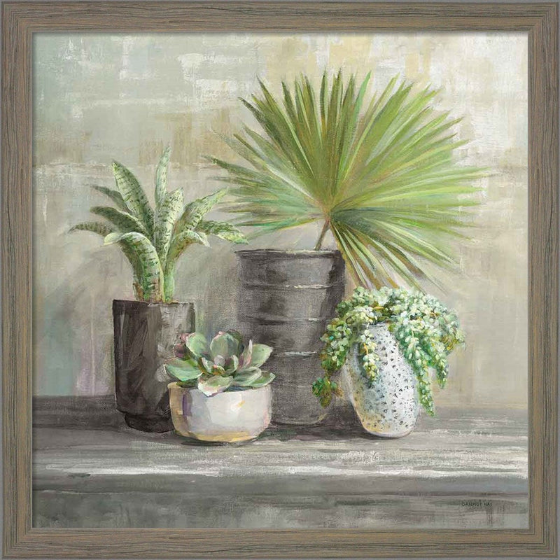 Indoor Garden Gray by Danhui Nai, Framed Art