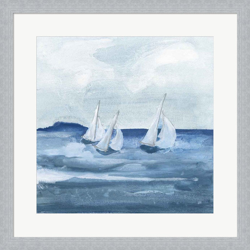 Sailboats VIII by Chris Paschke, Framed Art