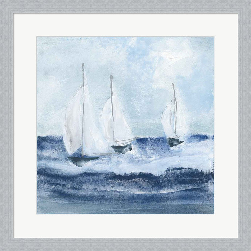 Sailboats VII by Chris Paschke, Framed Art