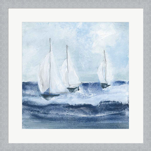 Sailboats VII by Chris Paschke, Framed Art