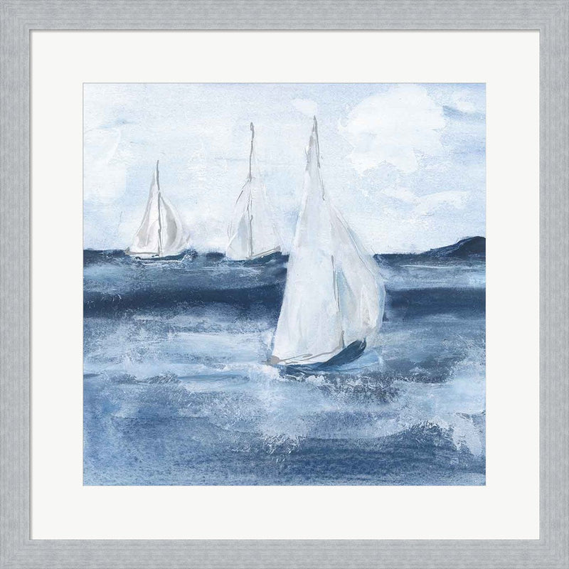 Sailboats VI by Chris Paschke, Framed Art