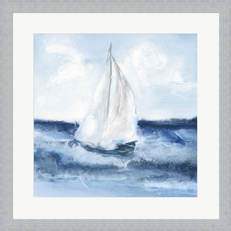 Sailboats II by Chris Paschke, Framed Art
