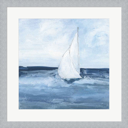 Sailboats I by Chris Paschke, Framed Art