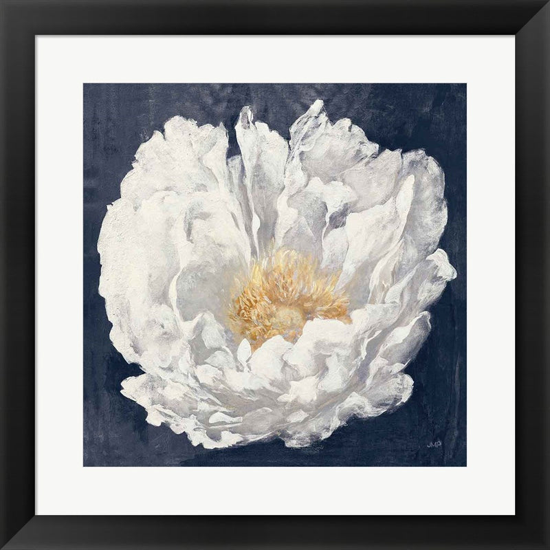 Serene Peony Navy by Julia Purinton, Framed Art