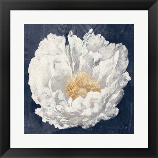 Serene Peony Navy by Julia Purinton, Framed Art