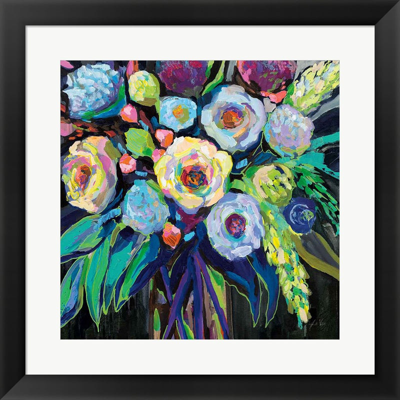Nighttime Dark by Jeanette Vertentes, Framed Art