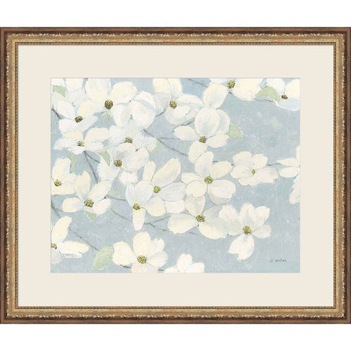 Spring Dogwoods Blue by James Wiens, Framed Art