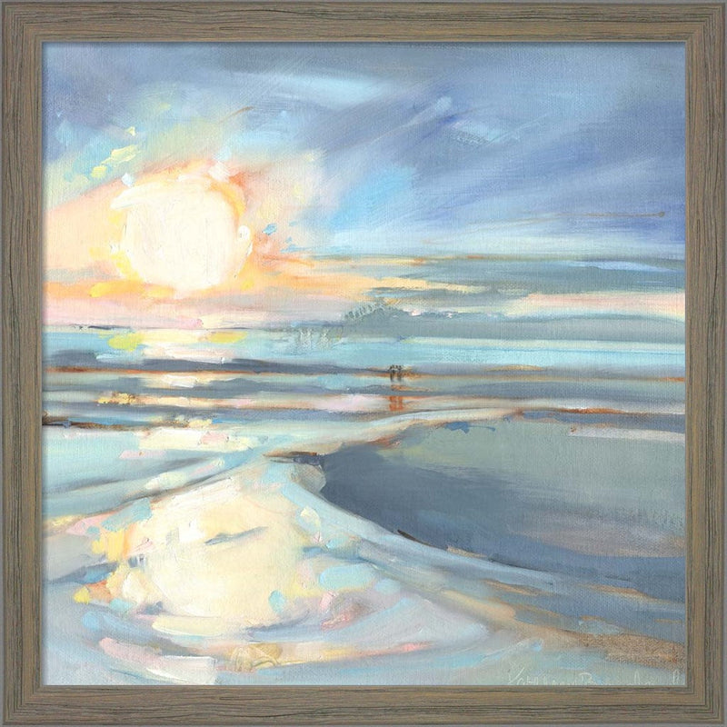 Eastern Lake Sunset by Kathleen Broaderick, Framed Art