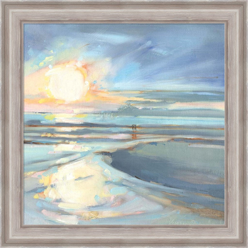 Eastern Lake Sunset by Kathleen Broaderick, Framed Art