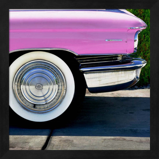 Pink Cadillac Tire by Carlos Vargas, Framed Art