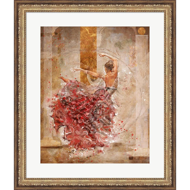 Temple Dancer No. 1 by Marta Wiley, Framed Art
