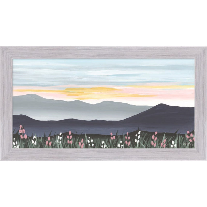 Sunset Over the Blue Ridge by April Chavez, Framed Art