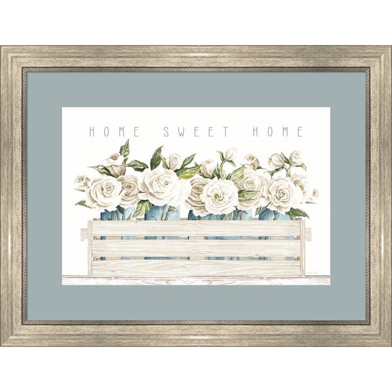 Home Sweet Home Roses by Cindy Jacobs, Framed Art