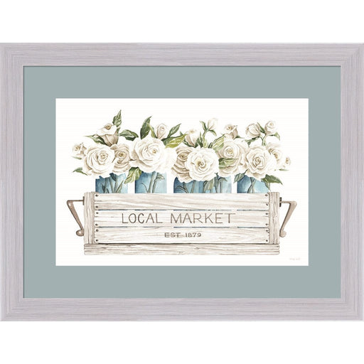 Local Market Flowers by Cindy Jacobs, Framed Art