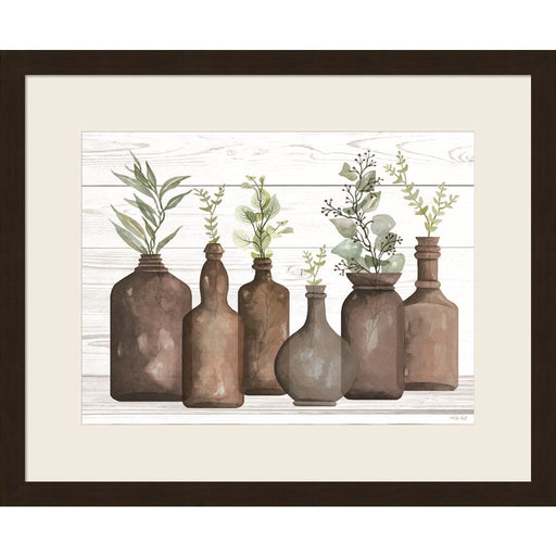 Cappuccino Bottles I by Cindy Jacobs, Framed Art